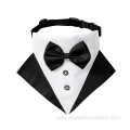 Eco-friendly luxury wedding suit pet collar bandana set